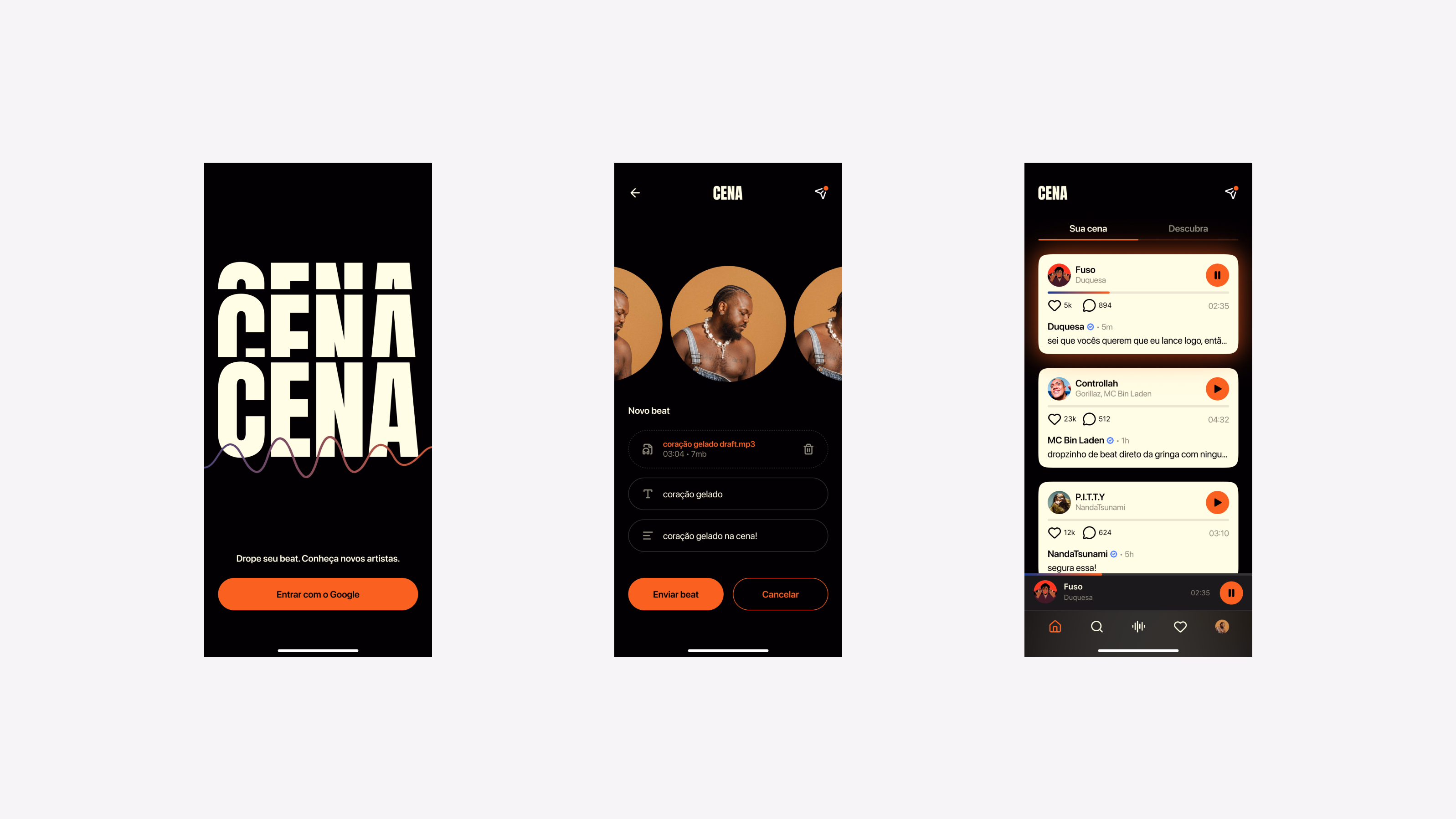 Cena — Project cover with logo and visual identity
